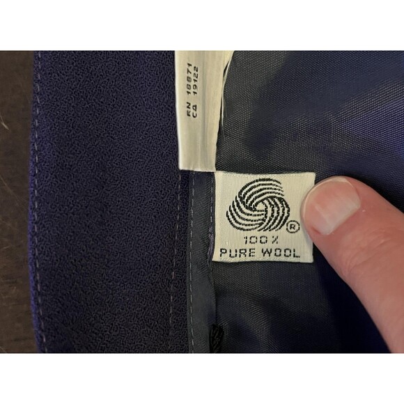 JH Collectibles Skirt Womens Purple Wool Lined Maxi Front Slit Made in USA - Picture 12 of 13